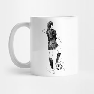 Female Soccer Player Mug